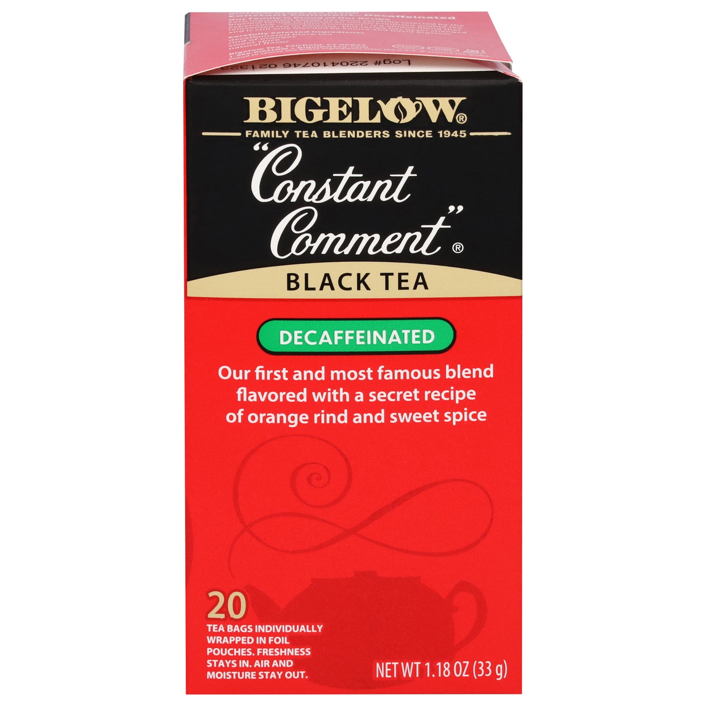 Bigelow Constant Comment Decaffeinated, Black Tea, Tea Bags, 20 Ct