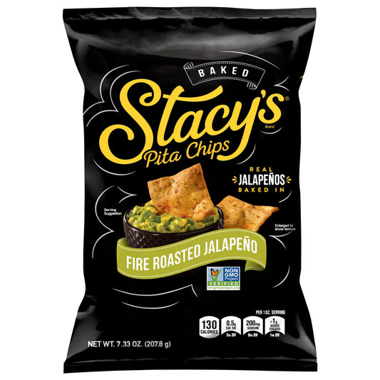Stacy's Baked Pita Chips Fire Roasted Jalapeno 7.33 Oz