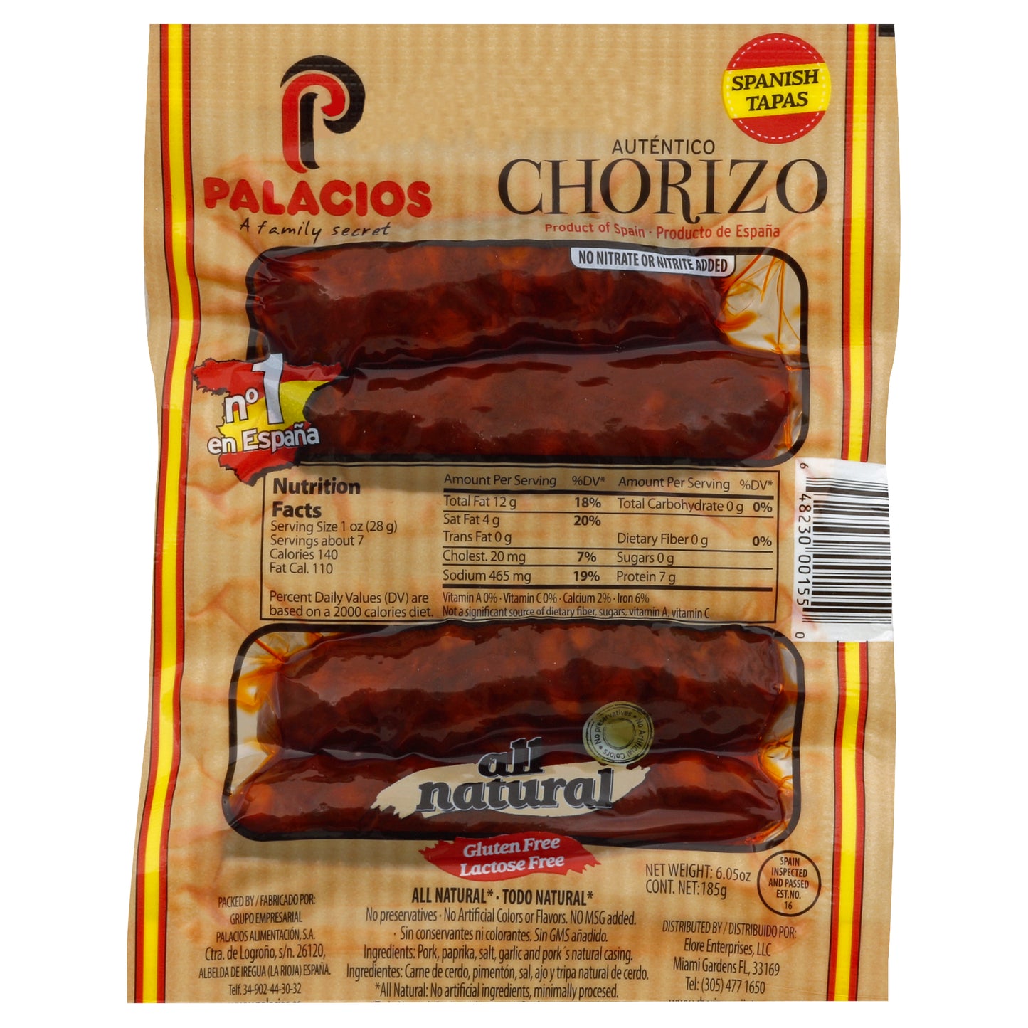 Palacios Chorizo 6.05 oz