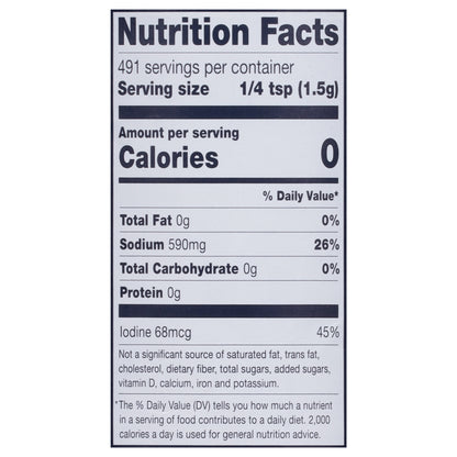 Morton Iodized Salt 26 oz