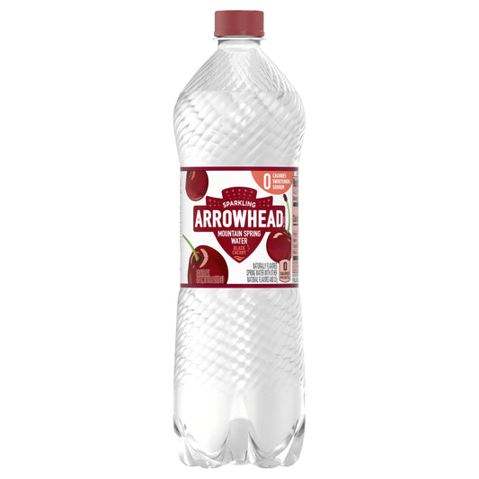 Arrowhead Sparkling Water, Black Cherry, 33.8 oz. Bottle