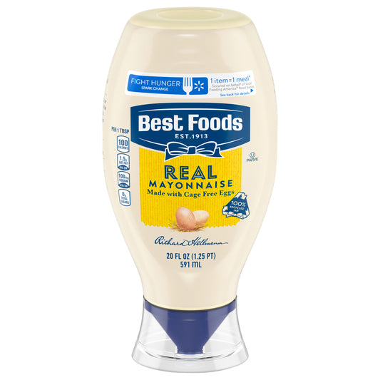 Best Foods Real Mayonnaise Squeeze Bottle, 20 oz