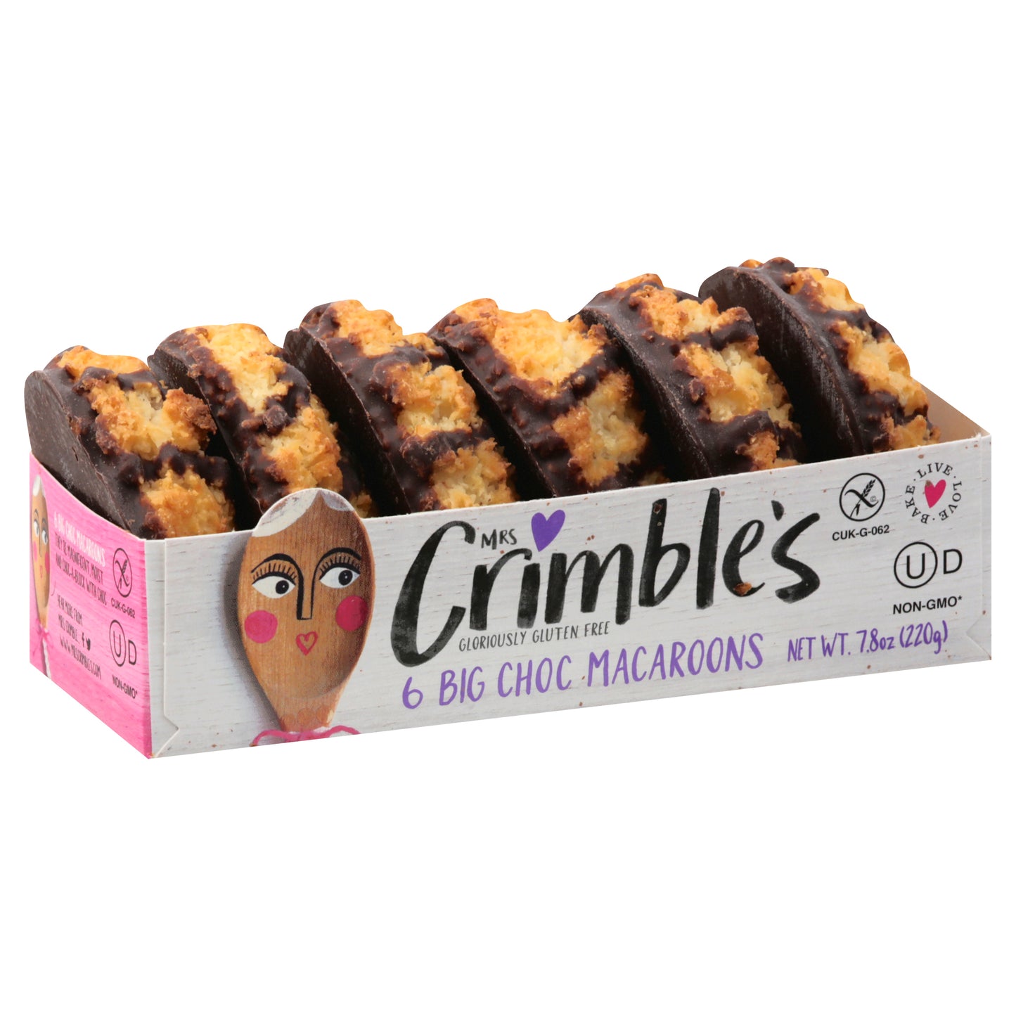 Mrs Crimbles Big Choc Macaroons 6 ea