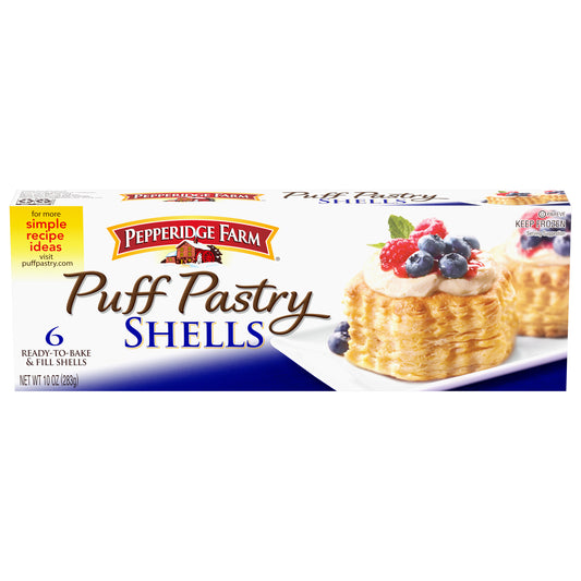 Pepperidge Farm® Puff Pastry Shells Frozen, 6-Count, 10 oz. Box