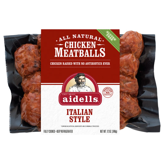 Aidells® Chicken Meatballs, Italian Style with Mozzarella Cheese, 12 oz.