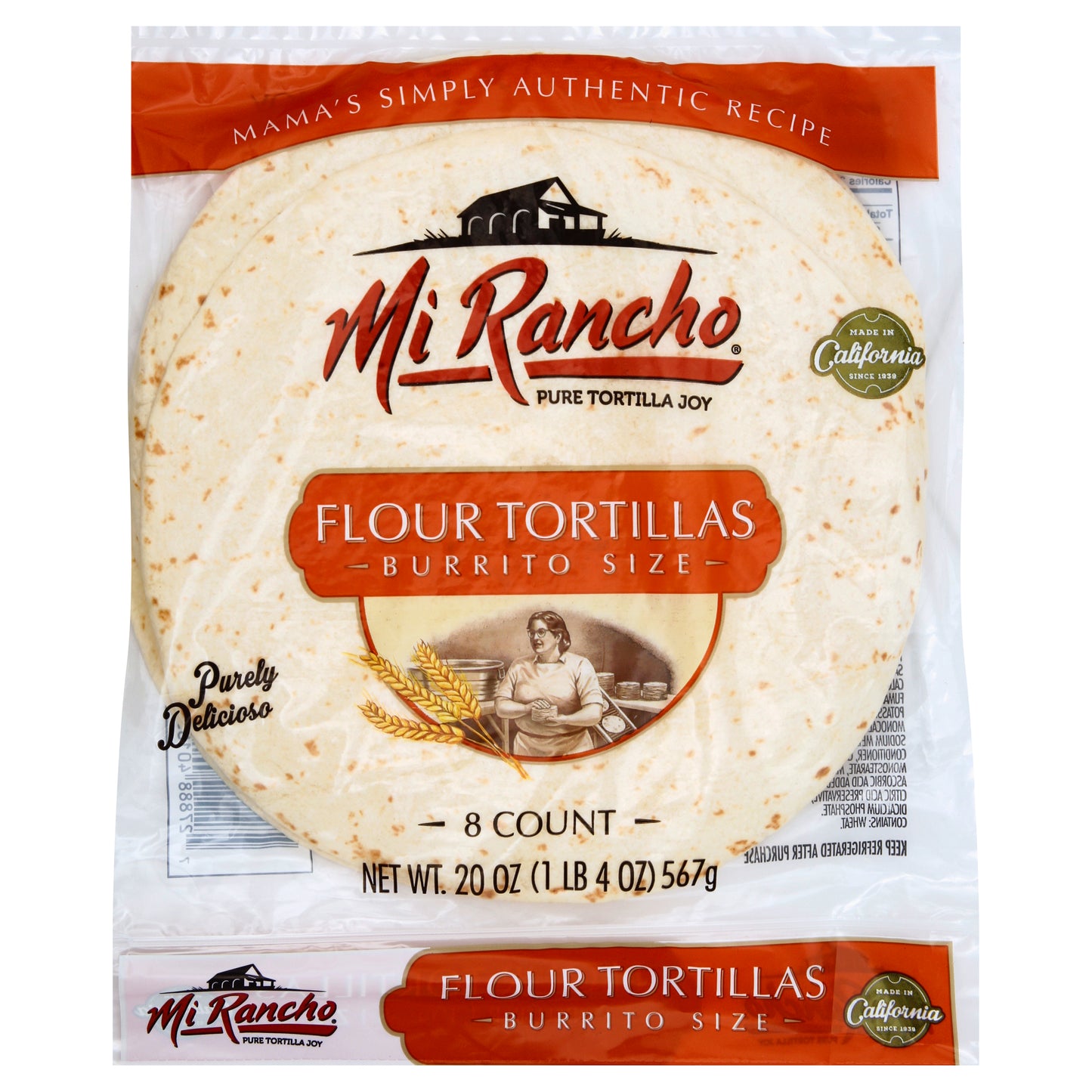 Mi Rancho Tortillas 8 ea - Burrito Size