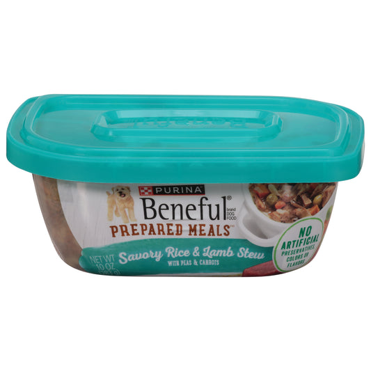 Beneful Prepared Meals Savory Rice & Lamb Stew with Peas & Carrots Dog Food 10 oz