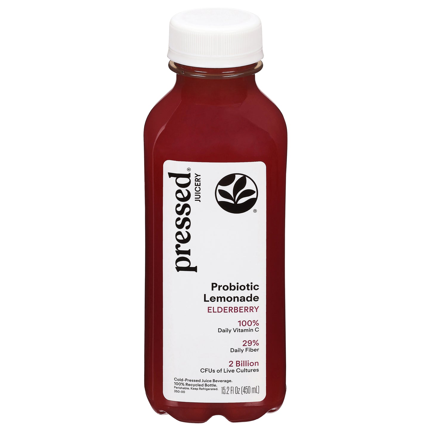 Pressed Juicery Elderberry Probiotic Lemonade 15.2 fl oz