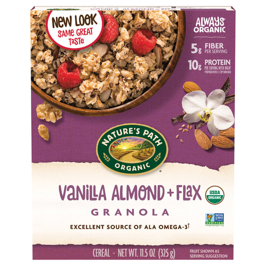 Nature's Path Organic Granola Vanilla Almond + Flax Cereal 11.5 oz Box