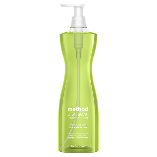 Method Dish Soap, Lime + Sea Salt, 18 Ounces