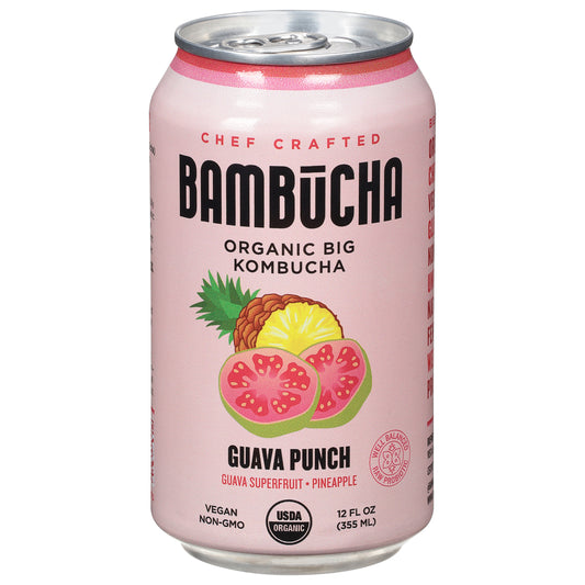 Bambucha Guava Punch Organic Big Kombucha 12 fl oz