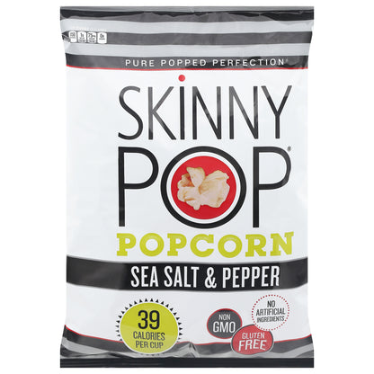 SkinnyPop Gluten Free Sea Salt & Pepper Popcorn 4.4 oz