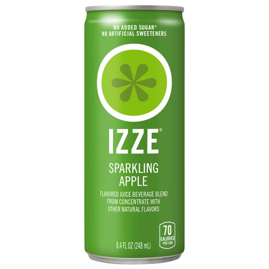 IZZE Sparkling Apple Juice Beverage, 8.4 Fl Oz Can