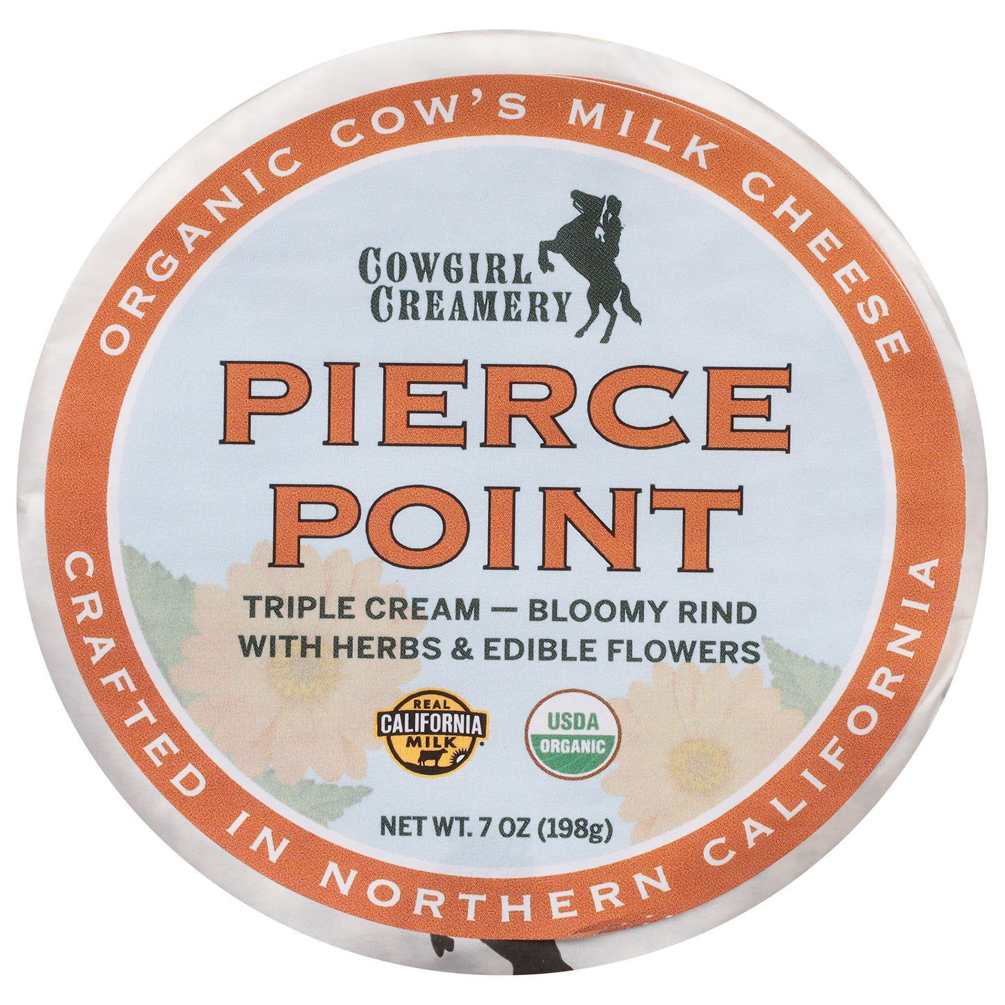 Cowgirl Creamery Organic Cow's Milk Pierce Point Cheese 7 oz