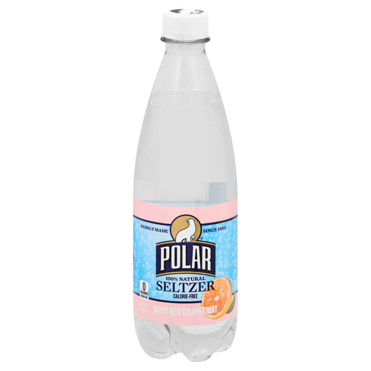 Polar 100% Natural Ruby Red Grapefruit Seltzer 20 oz