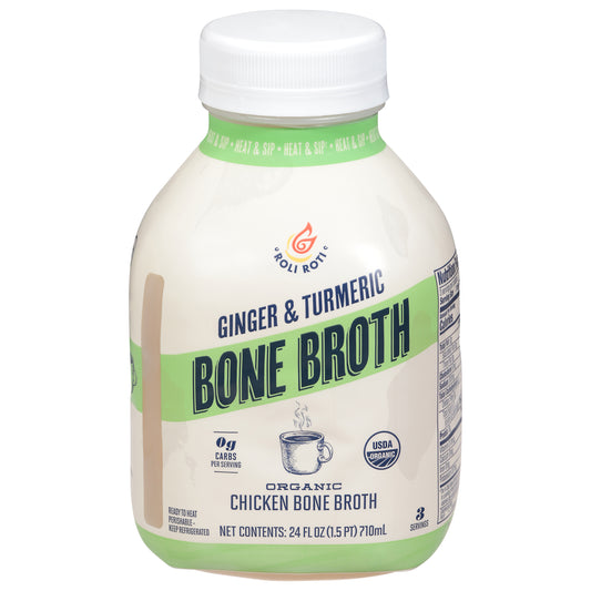 Roli Roti Organic Ginger & Turmeric Chicken Bone Broth 24 fl oz