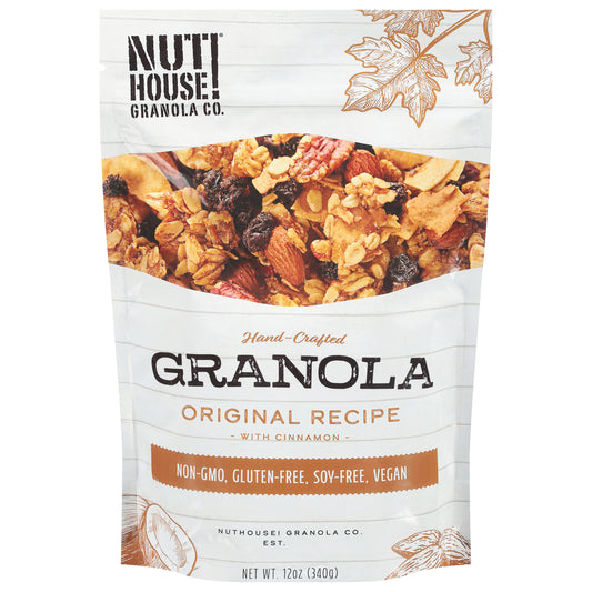 Nut House! Granola Co. Hand-Crafted Original Recipe with Cinnamon Granola 12 oz