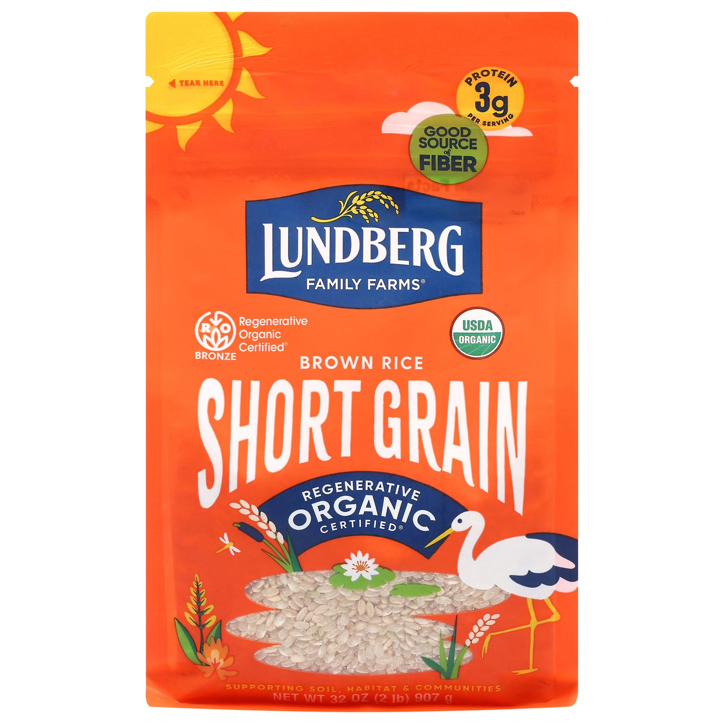 Lundberg Family Farms Organic Short Grain Brown Rice 32 oz