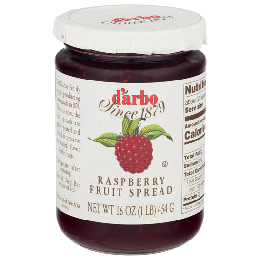 D'arbo Raspberry Fruit Spread 16 oz