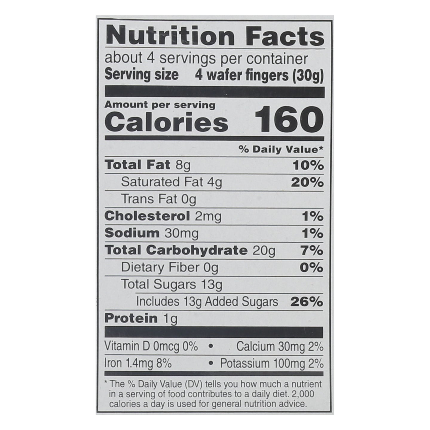 Glutino Gluten Free Milk Chocolate Wafers 4.6 oz