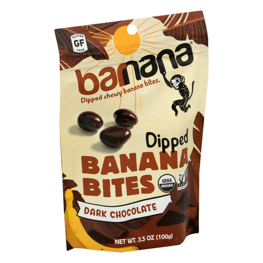 barnana Organic Chewy Dipped Dark Chocolate Banana Bites 3.5 oz