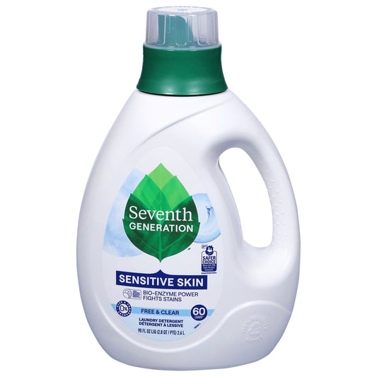 Seventh Generation Sensitive Skin Free & Clear Laundry Detergent 90 fl oz