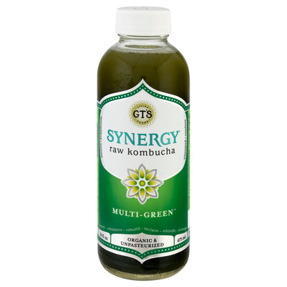 GTs Synergy Multi-Green Raw Kombucha 16 oz