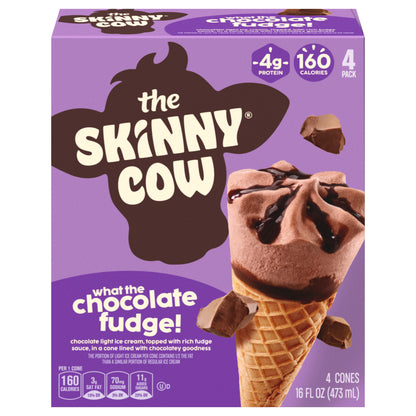 The Skinny Cow Chocolate Fudge Ice Cream Cones 4 ea
