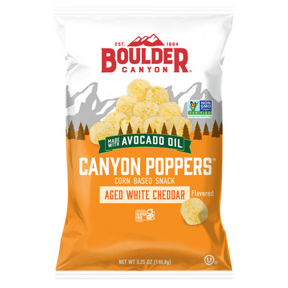 5.25 oz Boulder Canyon White Cheddar Canyon Poppers