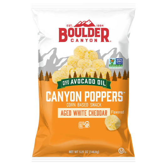 5.25 oz Boulder Canyon White Cheddar Canyon Poppers