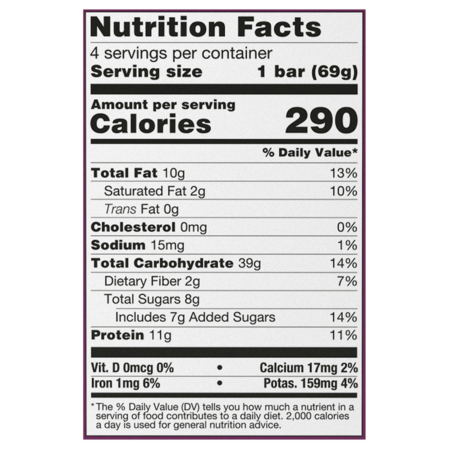 Peanut Butter Chocolate Chip MacroBar 4ct Multipack