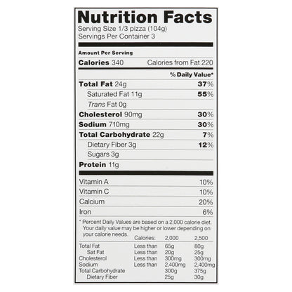 Cappello's Grain Free Cheese Pizza 11 oz