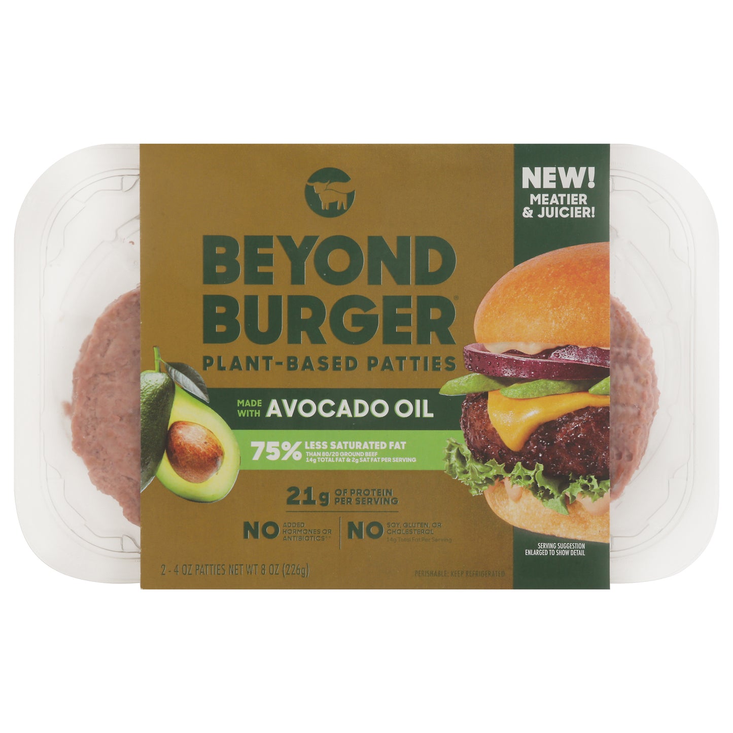 Beyond Meat Patties Plant-Based Beyond Burger 2 - 4 oz Patties