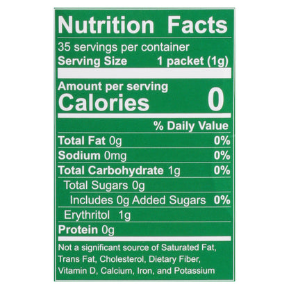 Wholesome Packets Organic Stevia 35 Packets