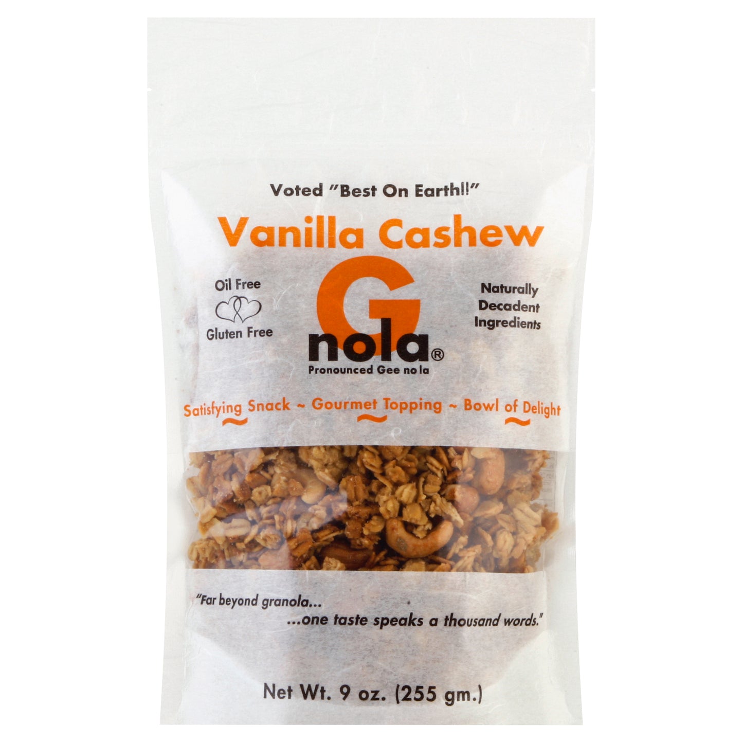 G Nola Granola 9 oz - Vanilla Cashew