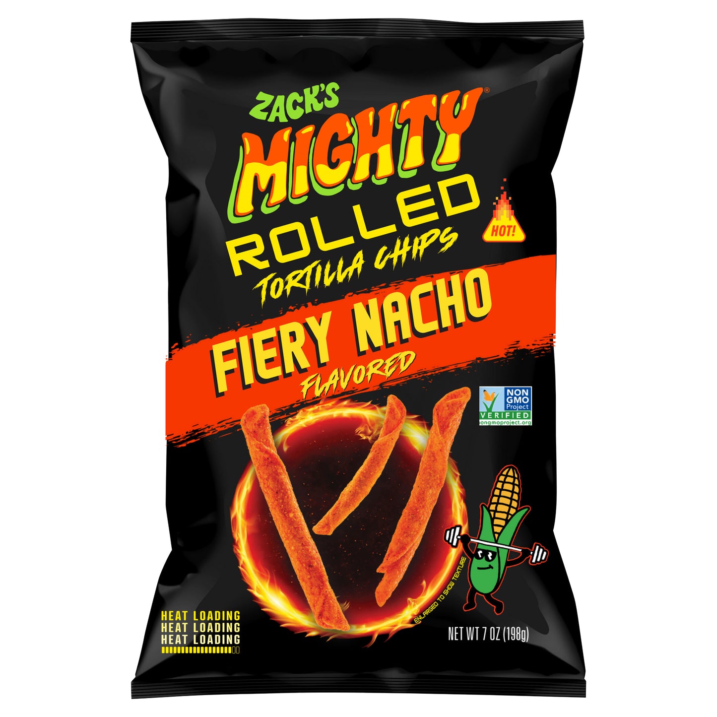 Fiery Nacho Rolled Tortilla Chips