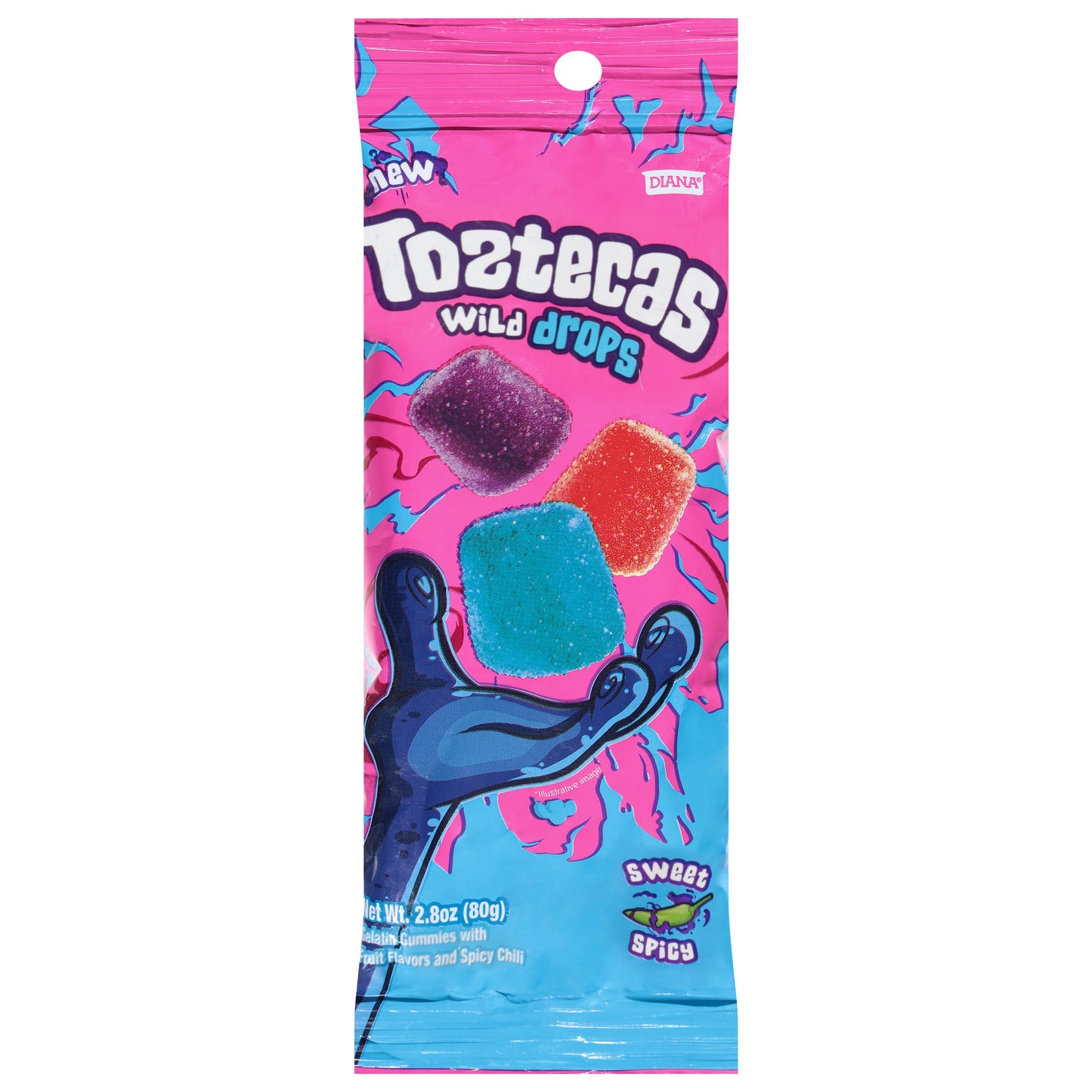 Diana Tostecas Wild Drops Sweet Spicy Gummies 2.8 oz