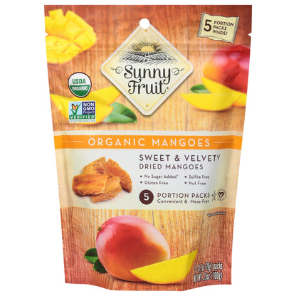 Sunny Fruit Organic Mangoes 5 - 0.7 oz Packs