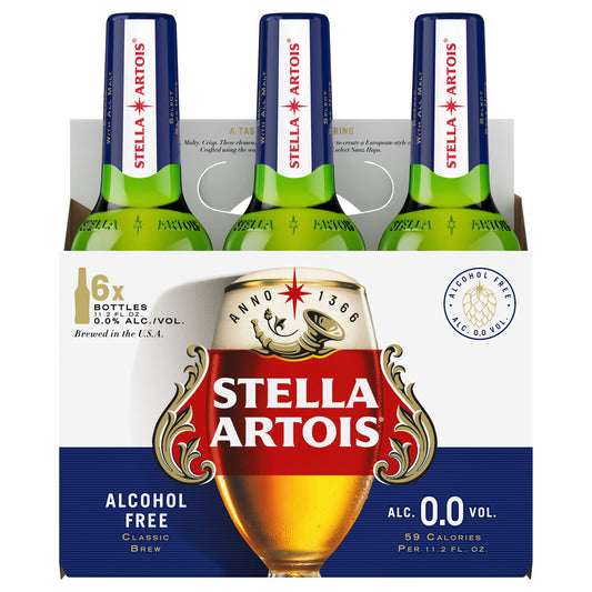 Stella Artois Liberté Non Alcoholic Beer, 6 Pack Bottles