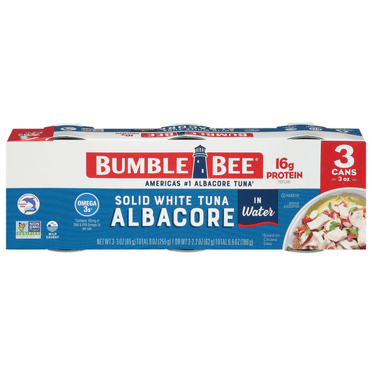 Bumble Bee Solid White Tuna Albacore in Water 3 - 3 oz Cans