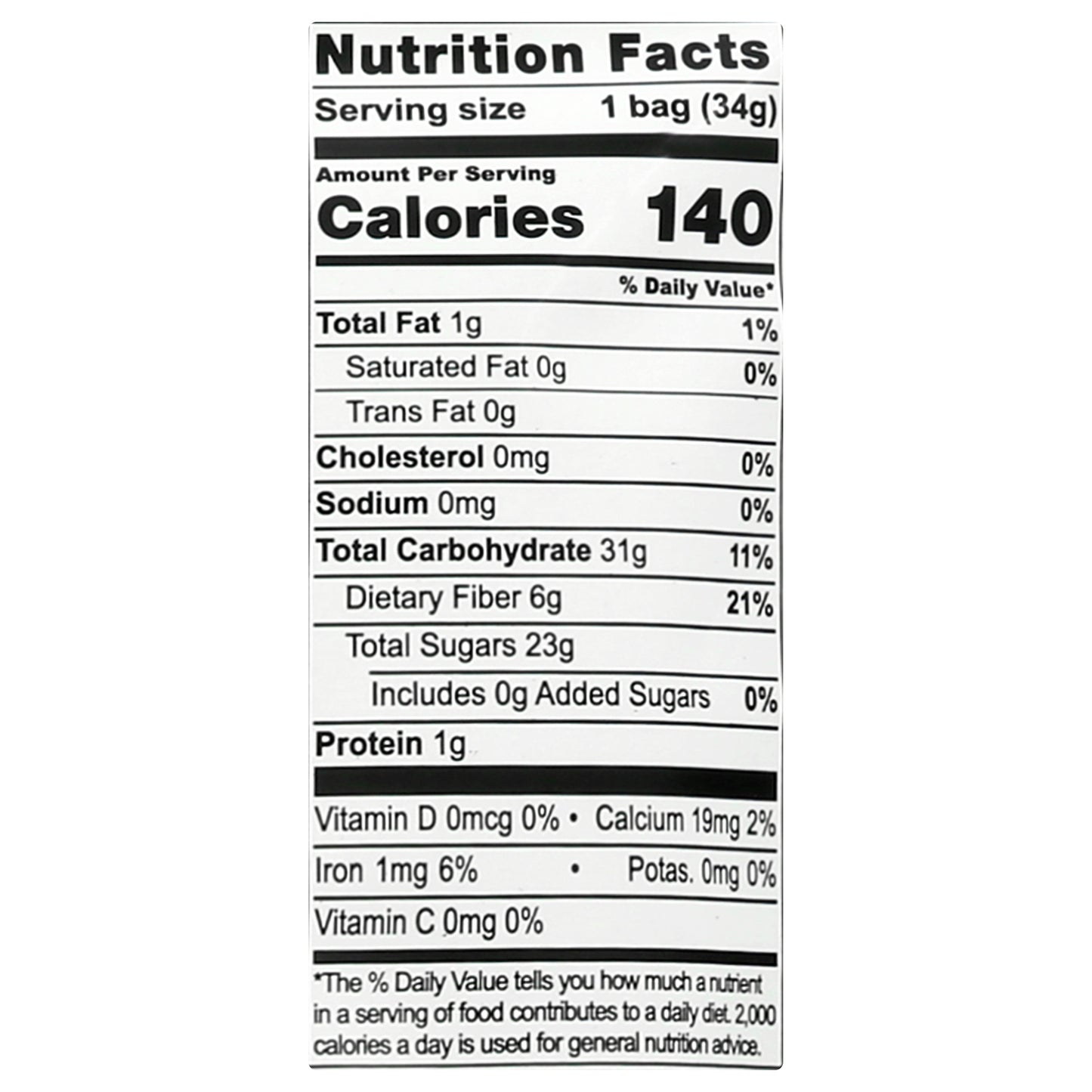 Natierra Organic Blueberries 1.2 oz