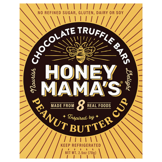 Honey Mama's Peanut Butter Cup Chocolate Truffle Bar 2.5oz