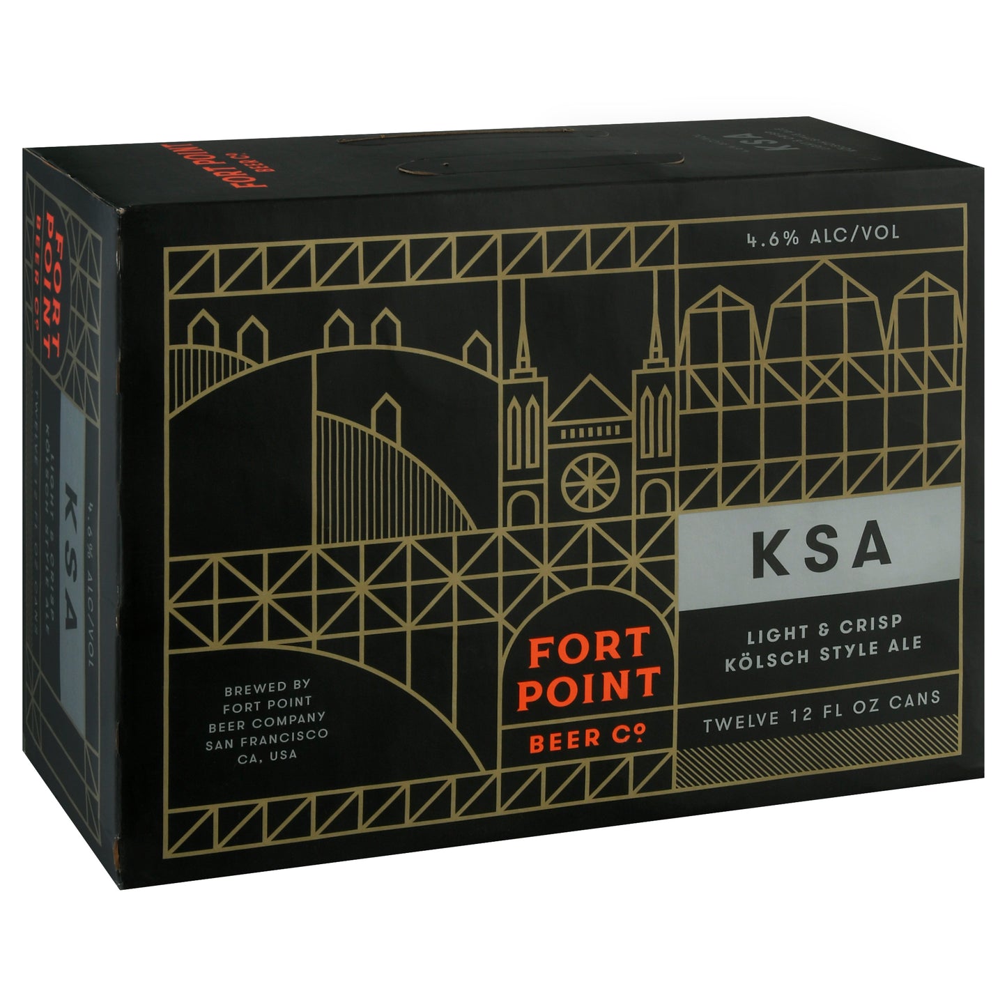 Fort Point Beer Co. Light & Crisp Kolsch Style Ale Beer 12-12 fl oz Cans