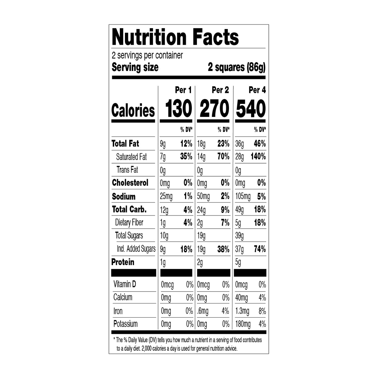 Fudge n' Vanilla Squares Dairy-Free Oat Milk Frozen Dessert Bars, 4 Ct