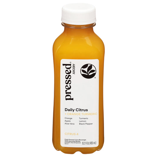 Pressed Juicery Daily Citrus + Orange Turmeric Cold-Pressed Juice