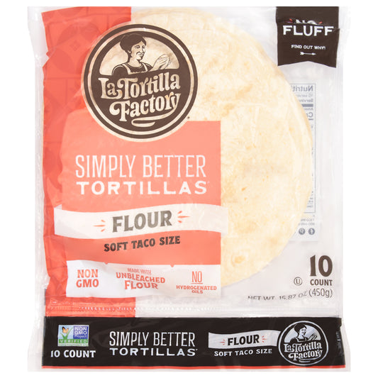La Tortilla Factory Soft Taco Size Flour Simply Better Tortillas 10 ea