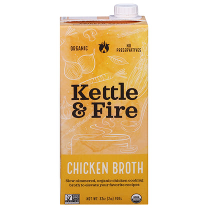 Kettle & Fire Organic Chicken Broth 32 oz