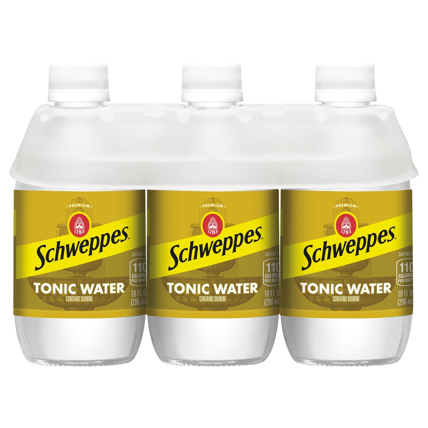 Schweppes Tonic Water, 10 fl oz glass bottles, 6 pack