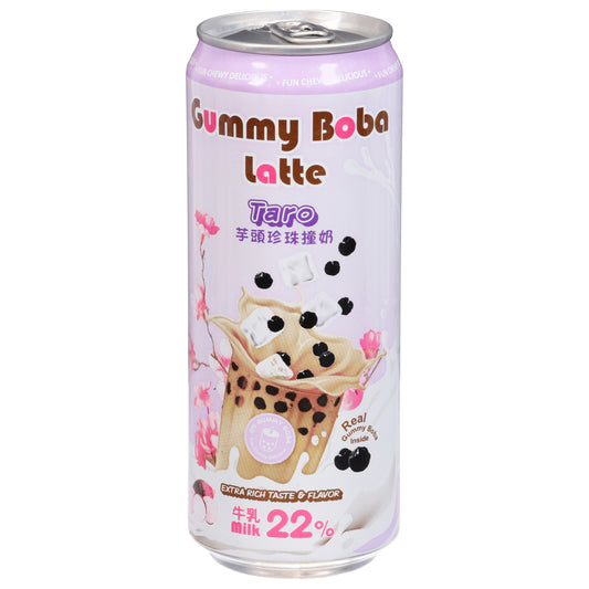 O's Bubble Gummy Taro Boba Latte 15.9 fl oz