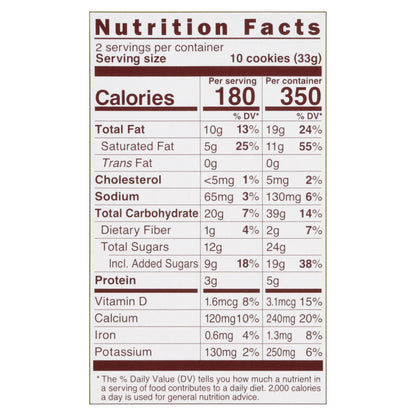 Bourbon Chocolatey Tree Stump Cookies 2.32 oz
